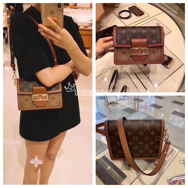 LV Louis Vuitton 19 new Mini Dauphine Daphne old flower colo | Shopee Malaysia