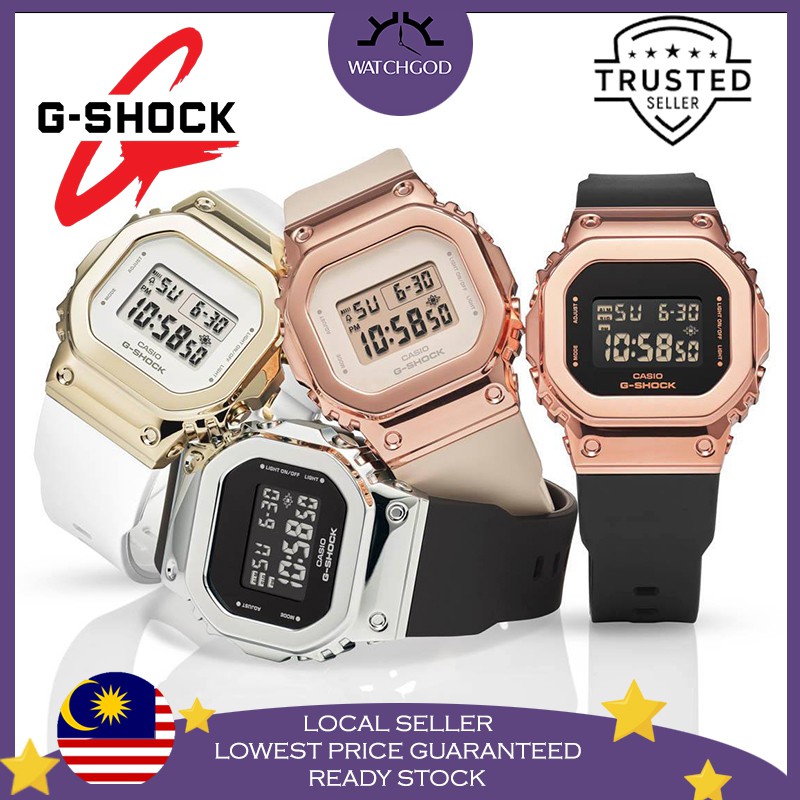 Malaysia 3 Year Warranty Casio G Shock Gm S5600 Stainless Gshock G Shock Waterproof Women Watch Jam Tangan Perempuan Malaysia