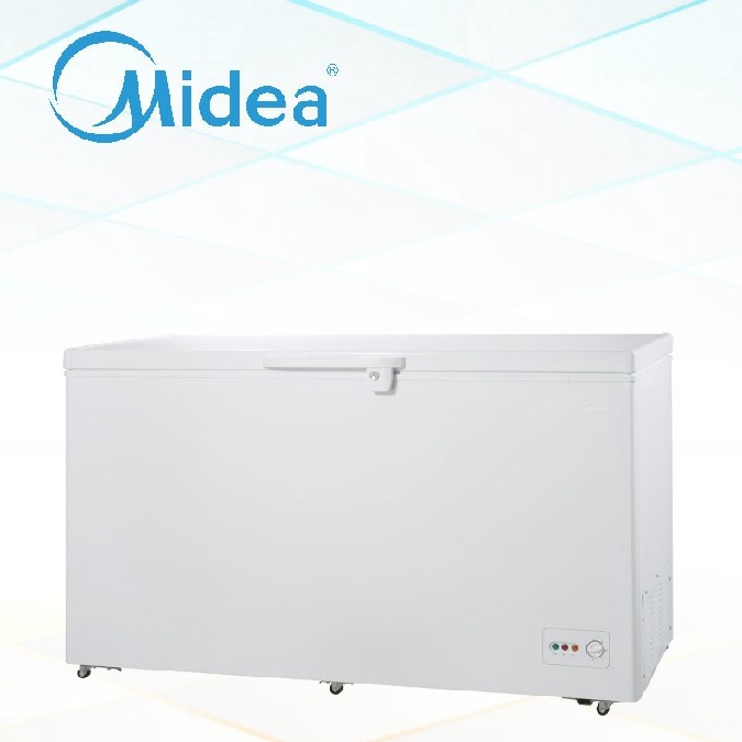 Morgan MCF-3507L 303L Chest Freezer (with Chiller Dual Function) / Midea Chest Freezer WD-300W - 300L .With Key Lock