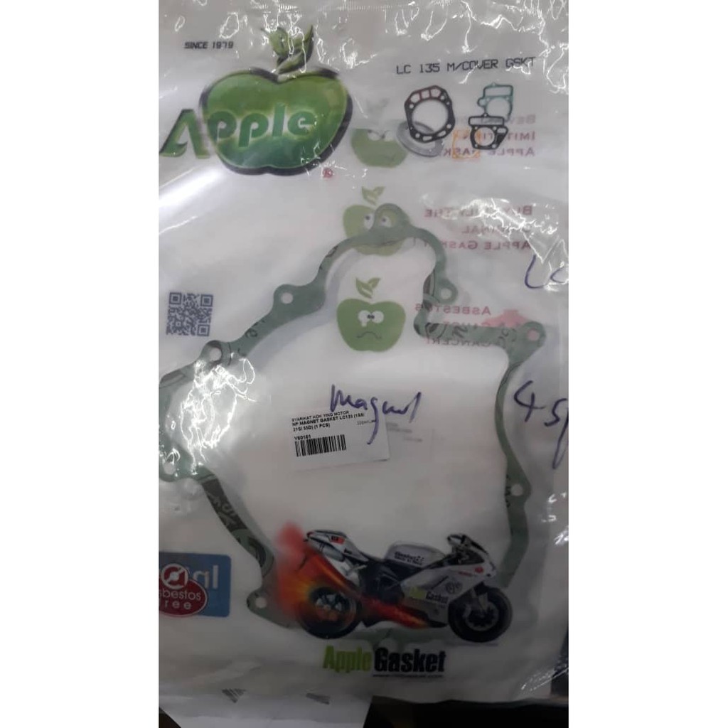 NP APPLE GASKET LC135 4 SPEED 5 SPEED 4S 5S (1 PCS) Shopee