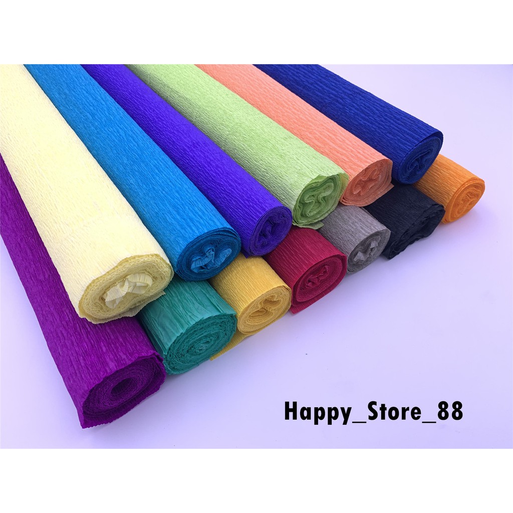 50 x 270 cm(3 yards) Colour Crepe Paper/ Kertas Warna Crepe (3yards