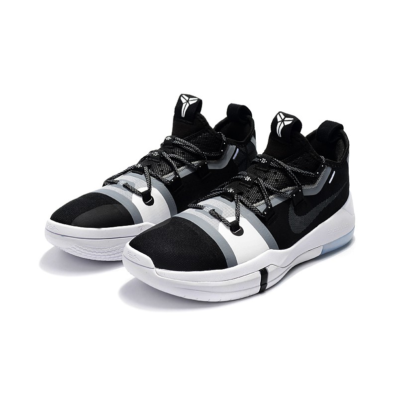 kobe bryant shoes black and white