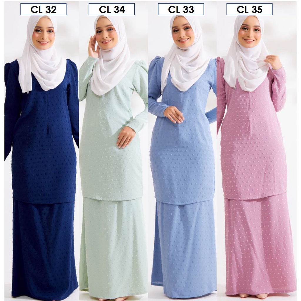 Baju Kurung Moden Camelia Ironless Nursing Breastfeeding Friendly Raya