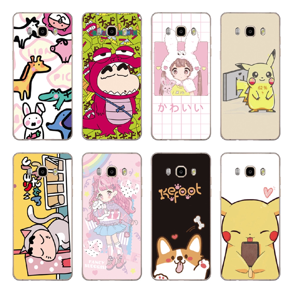 Cartoon Pikachu Back Cover Samsung Galaxy J1 J2 16 J210 J1 J2 Pro J1 Mini Prime J105 Case Soft Tpu Casing Shockproof Shopee Malaysia