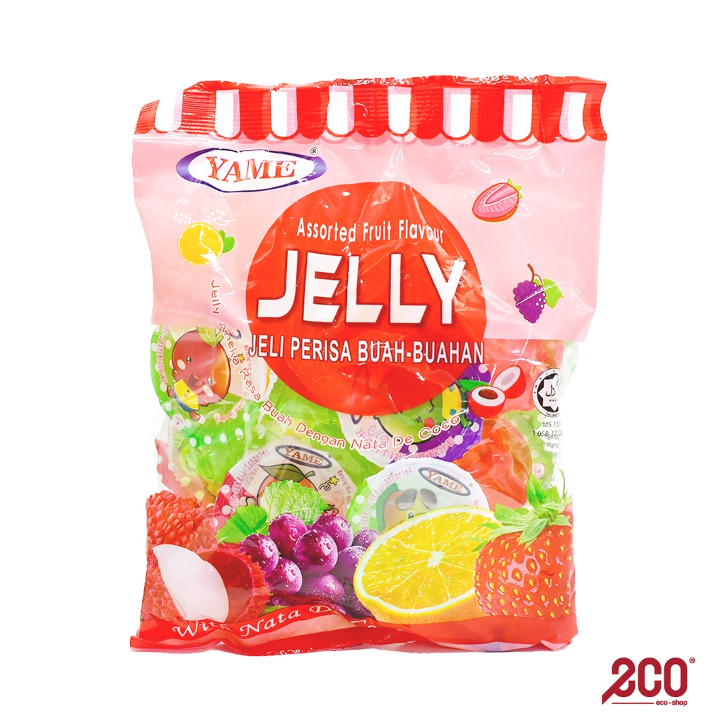 Yame Assorted Fruit Flavour Jelly with Nata De Coco 35g (14pcs/pack