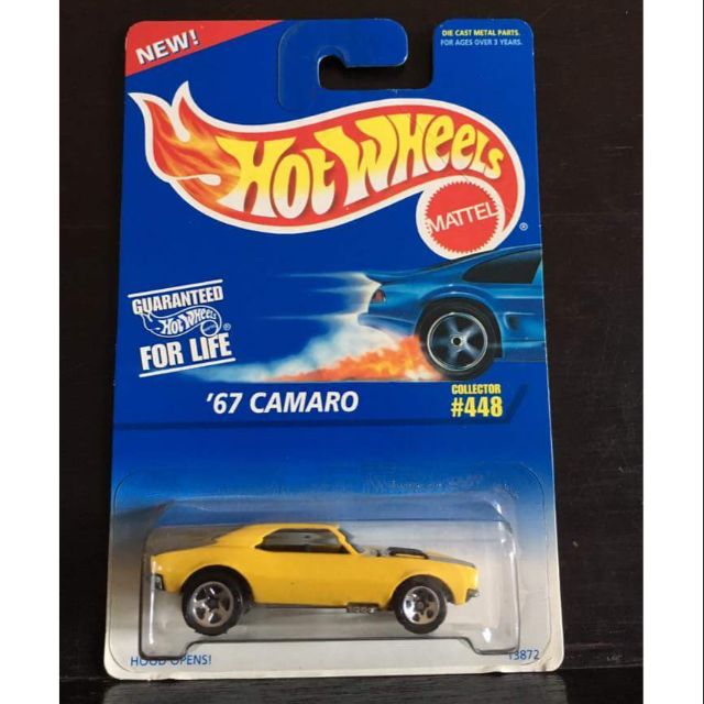 hot wheels 67 camaro yellow