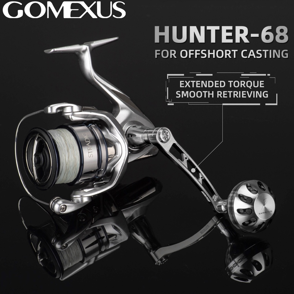 Gomexus Hunter Jigging Handle 68mm for Shimano Stella Stradic Vanford