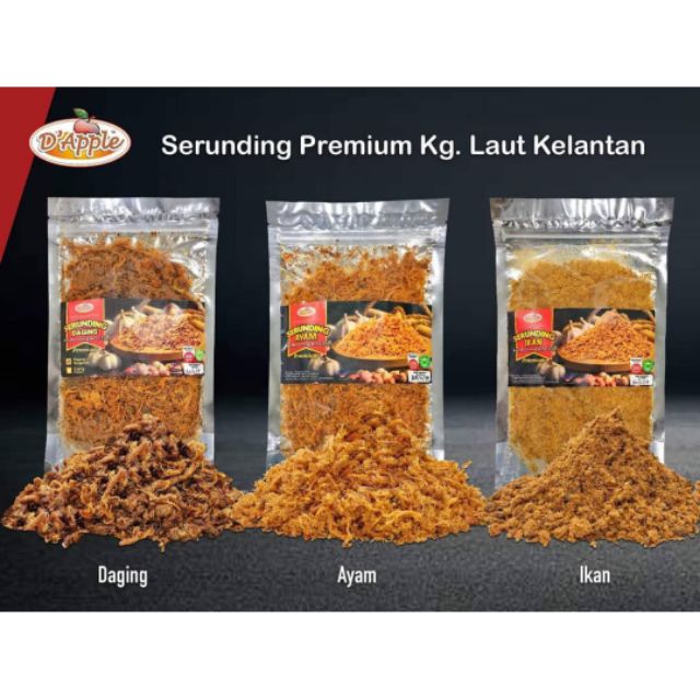 Serunding Daging Ayam Ikan Kampung Laut 100g Shopee Malaysia