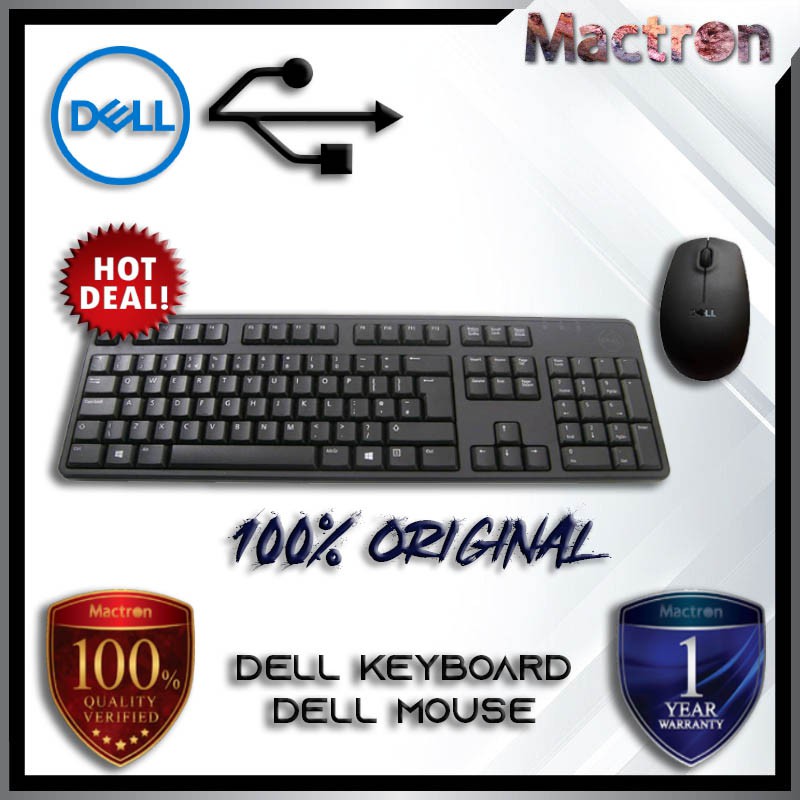 DELL KEYBOARD & MOUSE COMBO 100 ORIGINAL [ 1 YEAR WARRANTY