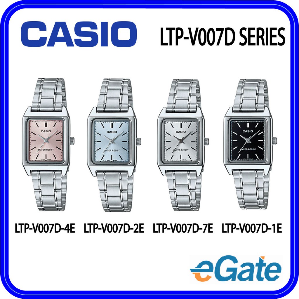 (1 YEARS WARRANTY) LTP-V007D Series Women Analog Classic Stainless Steel Casual Original Watch
