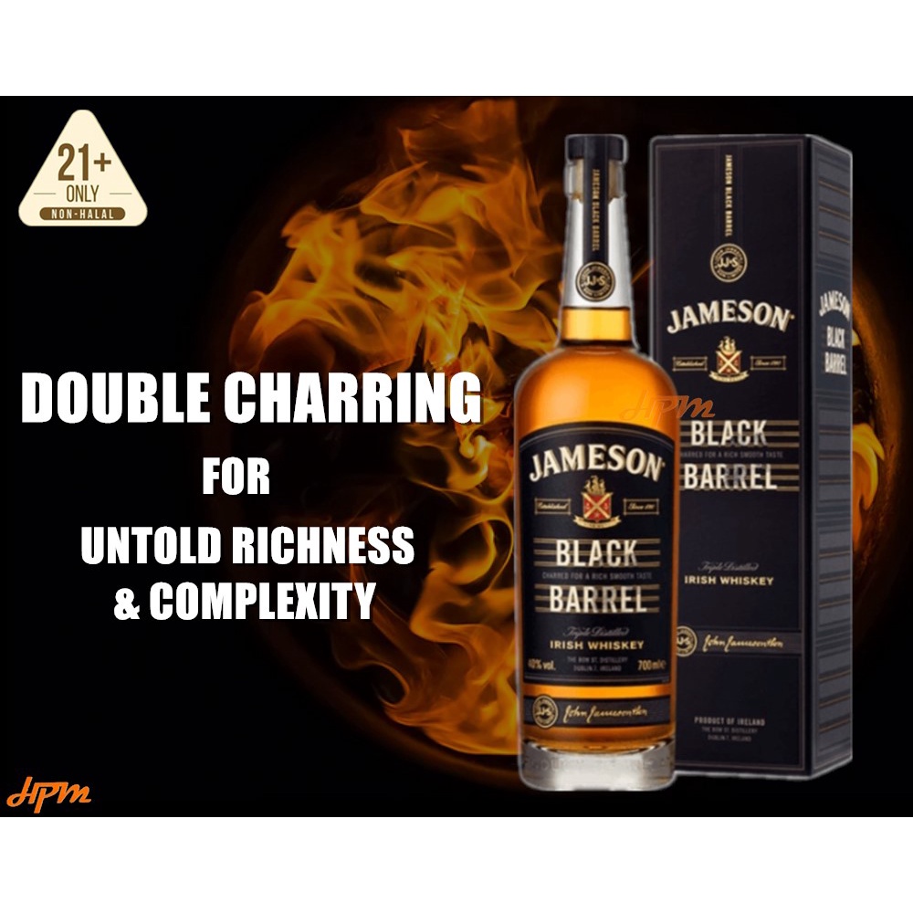 Jameson Black Barrel Irish Whiskey 700ml | Shopee Malaysia