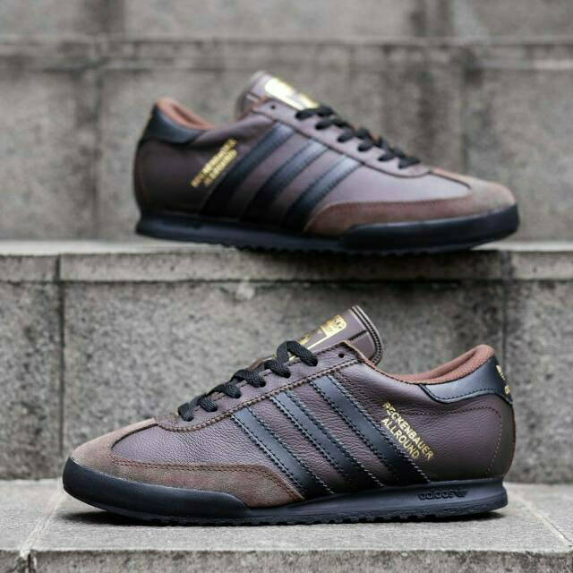 PRIA Adidas BECKENBAUER BROWN TRAINERS BLACK Men's Shoes | Shopee Malaysia