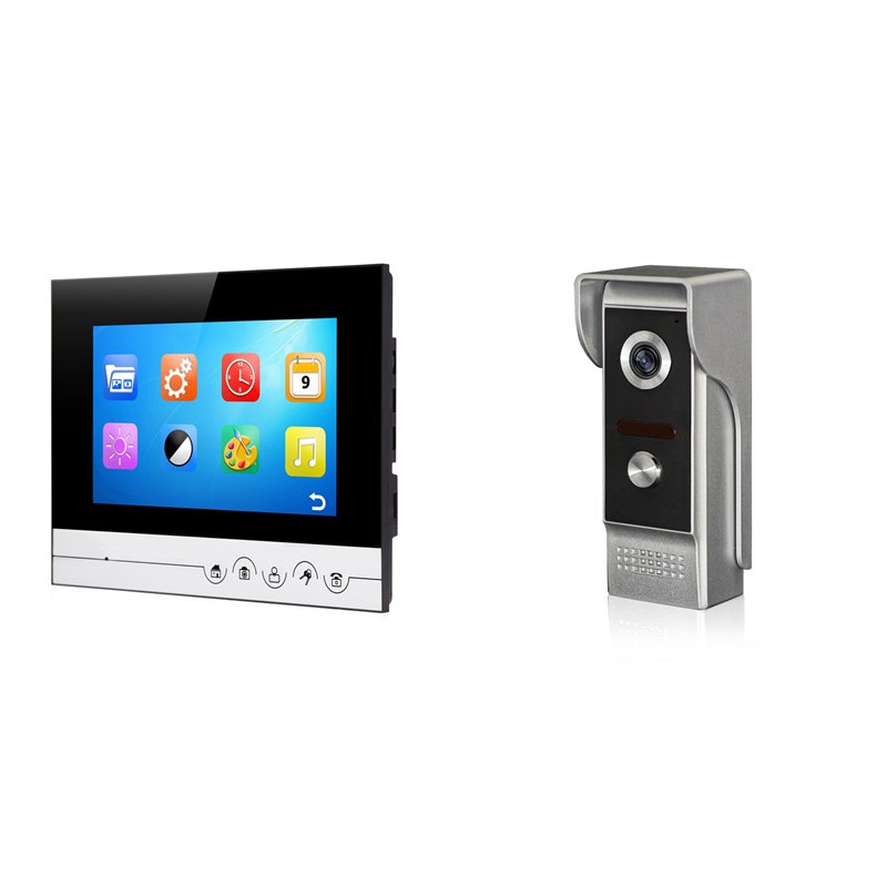 Video Doorbell Intercom System Door Phone Kit With Color Screen Ir Night Version