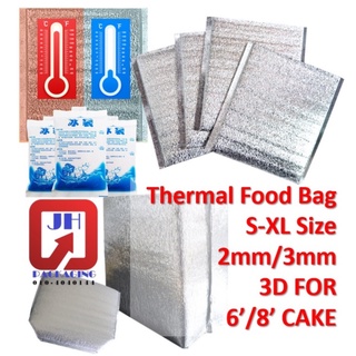 🔥CHEAP🔥Aluminium Foil Food Storage Bag Thermal Cooler Bag Icebag Frozen Food Bag Ready Stock