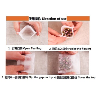 Ready Stock 7*8 teabag Corn Fiber Filter Tea bag Teh Uncang 一次性茶包/茶袋 Guzzi Herbs