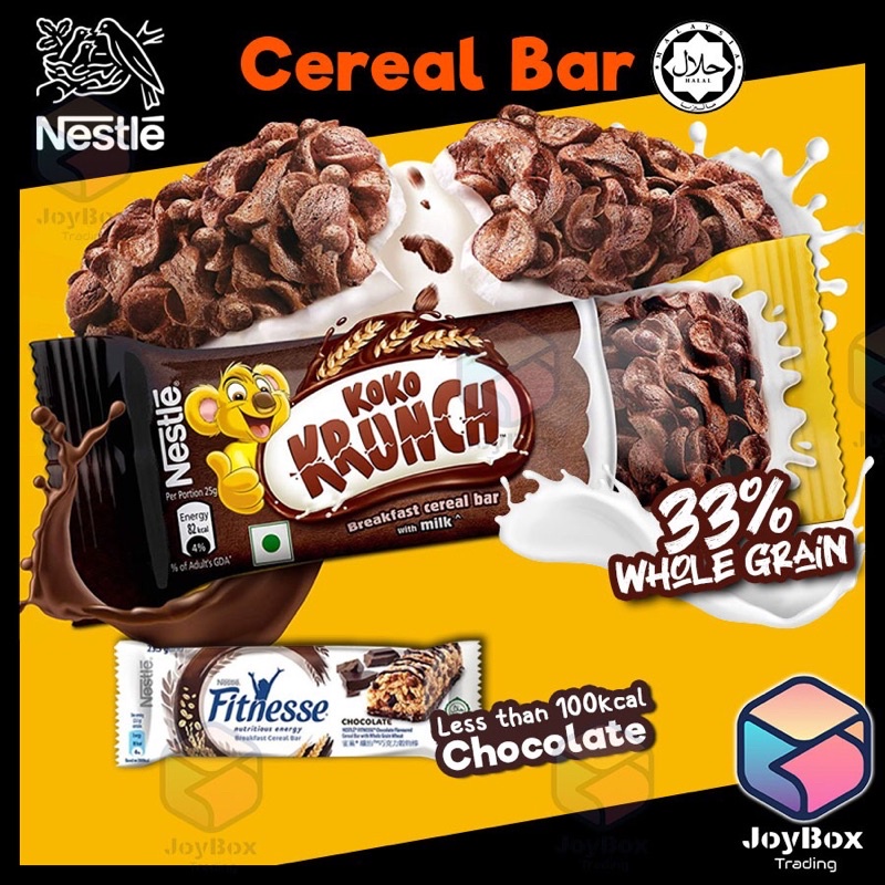 Koko krunch Cereal Bar Chocolate Fitnesse Breakfast Cereal Bar