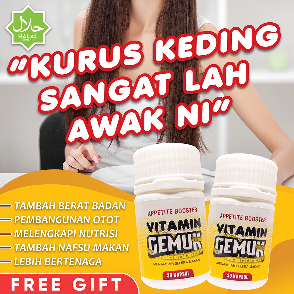 Vitamin Ubat Gemuk Lulus Kkm Vitamin Gemuk Express Vitamin Tambah Berat Badan Selera Makan Weight Gain Shopee Malaysia