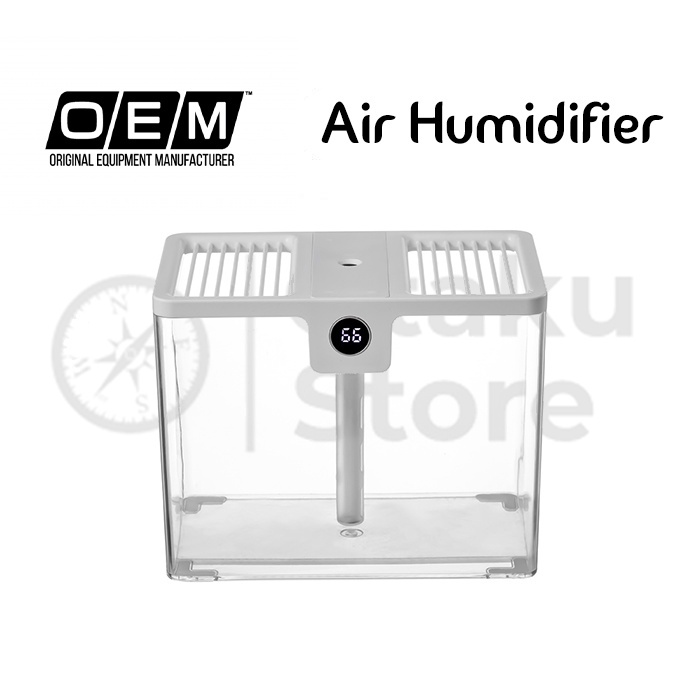 Air Humidifier Humidity Digital Display Large Capacity Double Port Humidifier