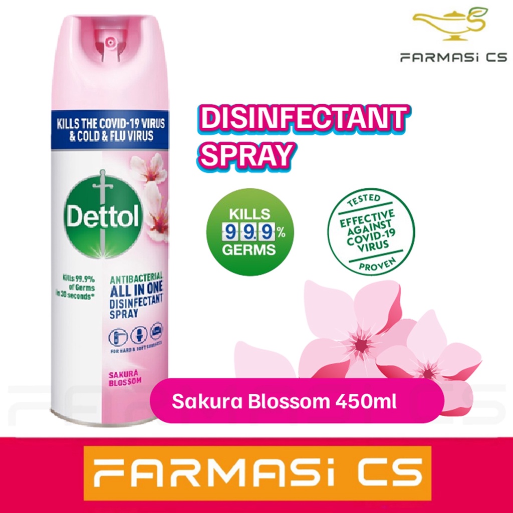 Dettol Disinfectant Spray Sakura Blossom 450ml EXP02/2024