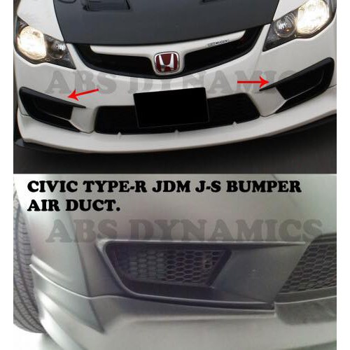 Honda civic fd 2006 2007 2008 2009 2010 2011 type r front bumper air ...