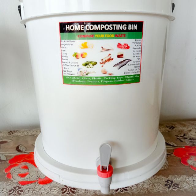 1 SET Double Bucket Compost Bin / Tong Kompos / Bokashi Bin / Bokashi ...