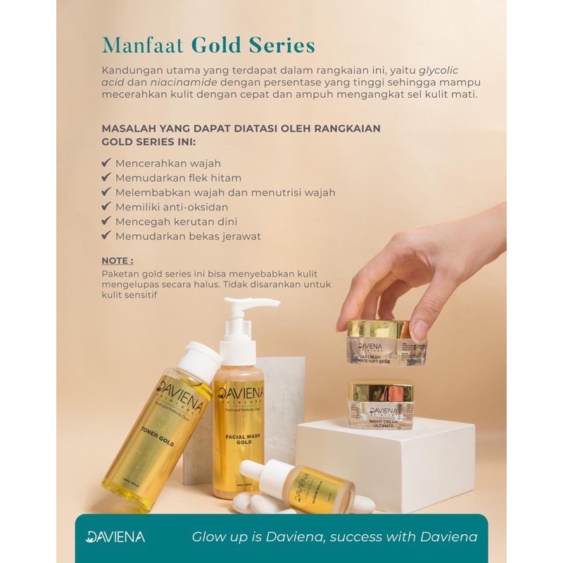 Daviena SKINCARE GOLD SERIES | Shopee Malaysia