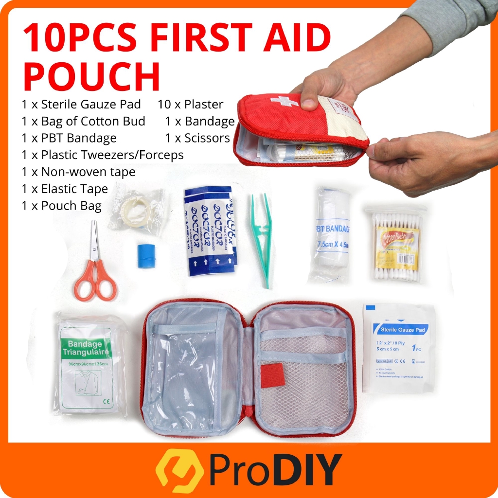 10PCS Portable First Aid Kit Survival Emergency First Aid Kit Mini First Aid Kits For Car, Hiking, Picnic