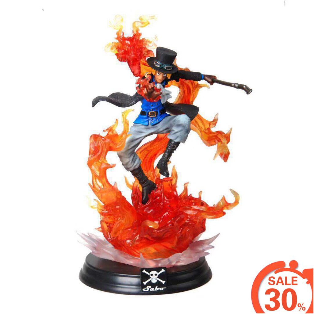 Animated Cartoon One Piece Gk Large Statue Sabo Gk Flame Fire Dragon Sabo Boxed Handmade Model Shopee Malaysia - baby flame dragon roblox