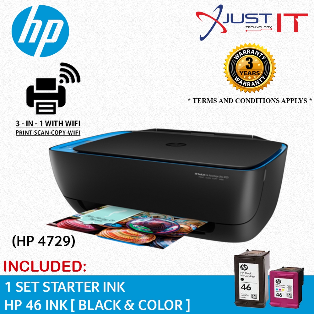 Hp Deskjet Ink Advantage Ultra 4729 All-In-One Printer | Shopee Malaysia