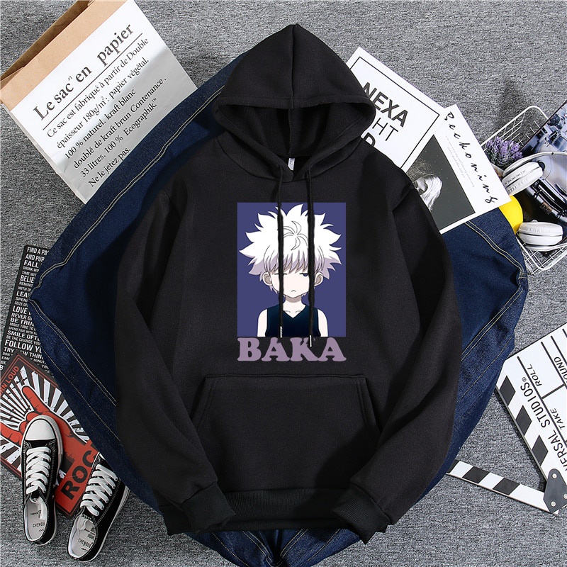 Boutique Hot Sale Killua Zoldyck Bakan Hunter X Fun Anime Japanese Sports Men S Hoodie Sweatshirt Christmas Gift Shopee Malaysia