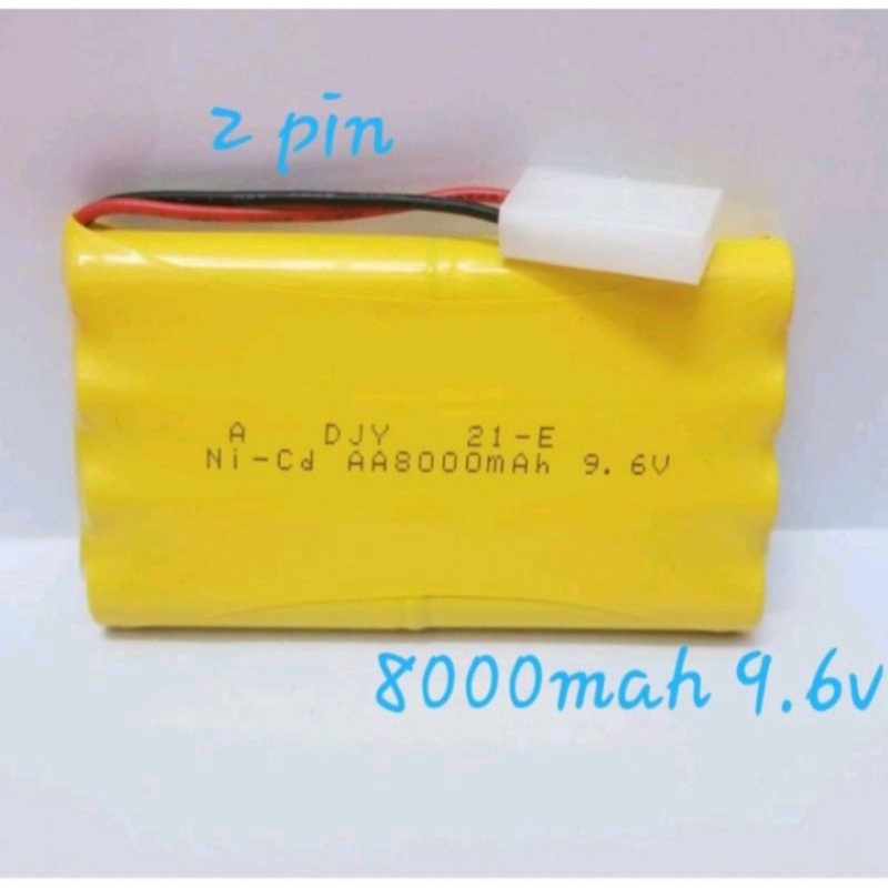 RC CAR BATTERY 2PIN 9.6V 8000MAH(READY STOCK) Shopee Malaysia