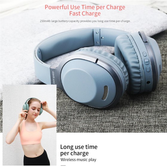 Rock Space T-02 O1 Bluetooth Wireless Foldable Headphone HI-FI Stereo with  Microphone For Universal | Shopee Malaysia