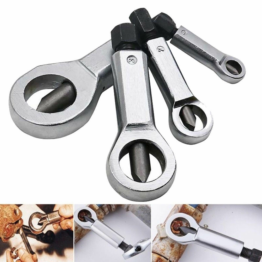 4 Piece Nut Splitter Breaker 9-36mm Damaged Corroded Nut Remover Hand Nut Screw Removing Tools New 