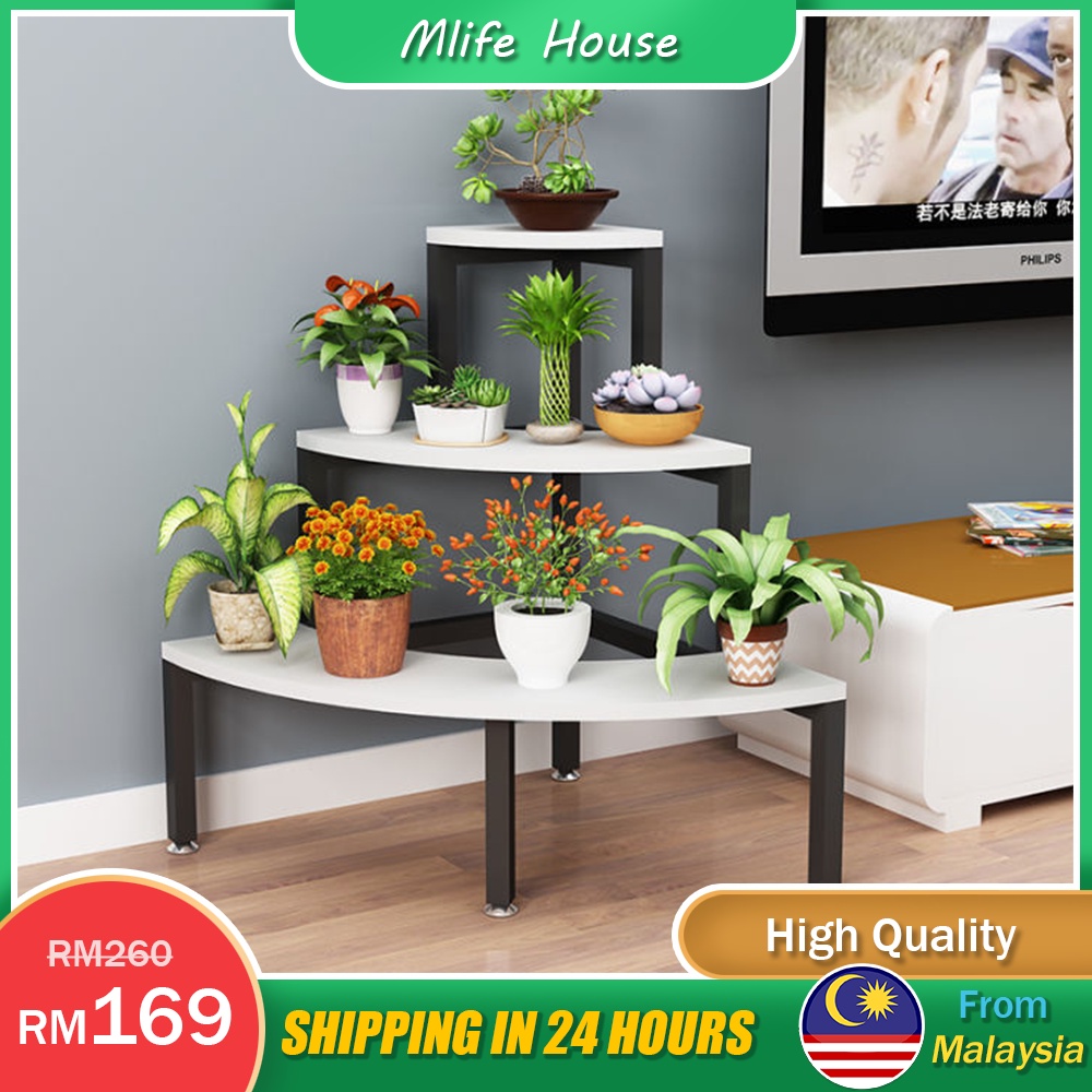 Corner Flower Stand Curved Multilayer Stepped Corner Anticorrosive