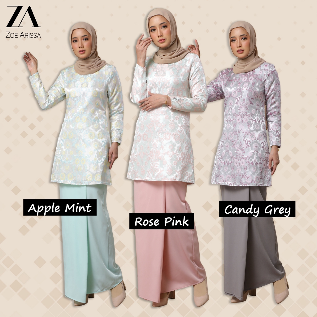  Zoe  Arissa  x Koleksi GKR Baju  Kurung  Pahang Brocade 