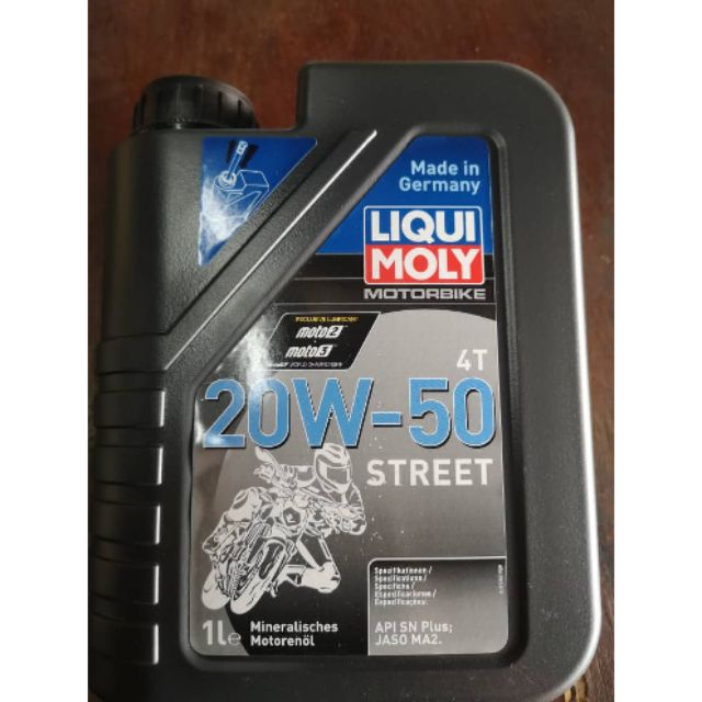 LIQUI MOLY 20w-50 1L Motorbike engine oil service product Made in ...