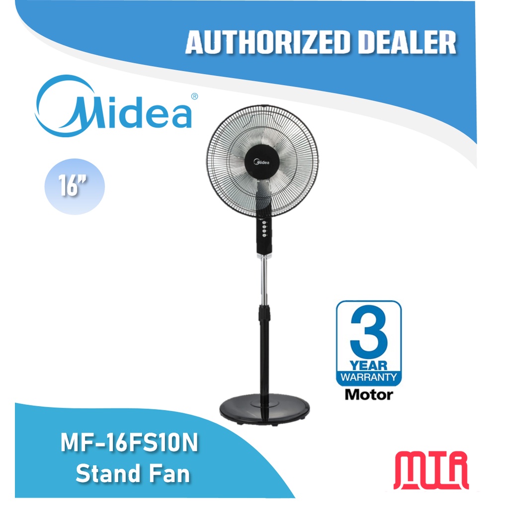 Midea Stand Fan 16 Mf 16fs10n Elba 16 Esf J1656 Bk Khind Sf16e Toshiba F Lsa10 W Mistral Msf1800eb 18 Shopee Malaysia