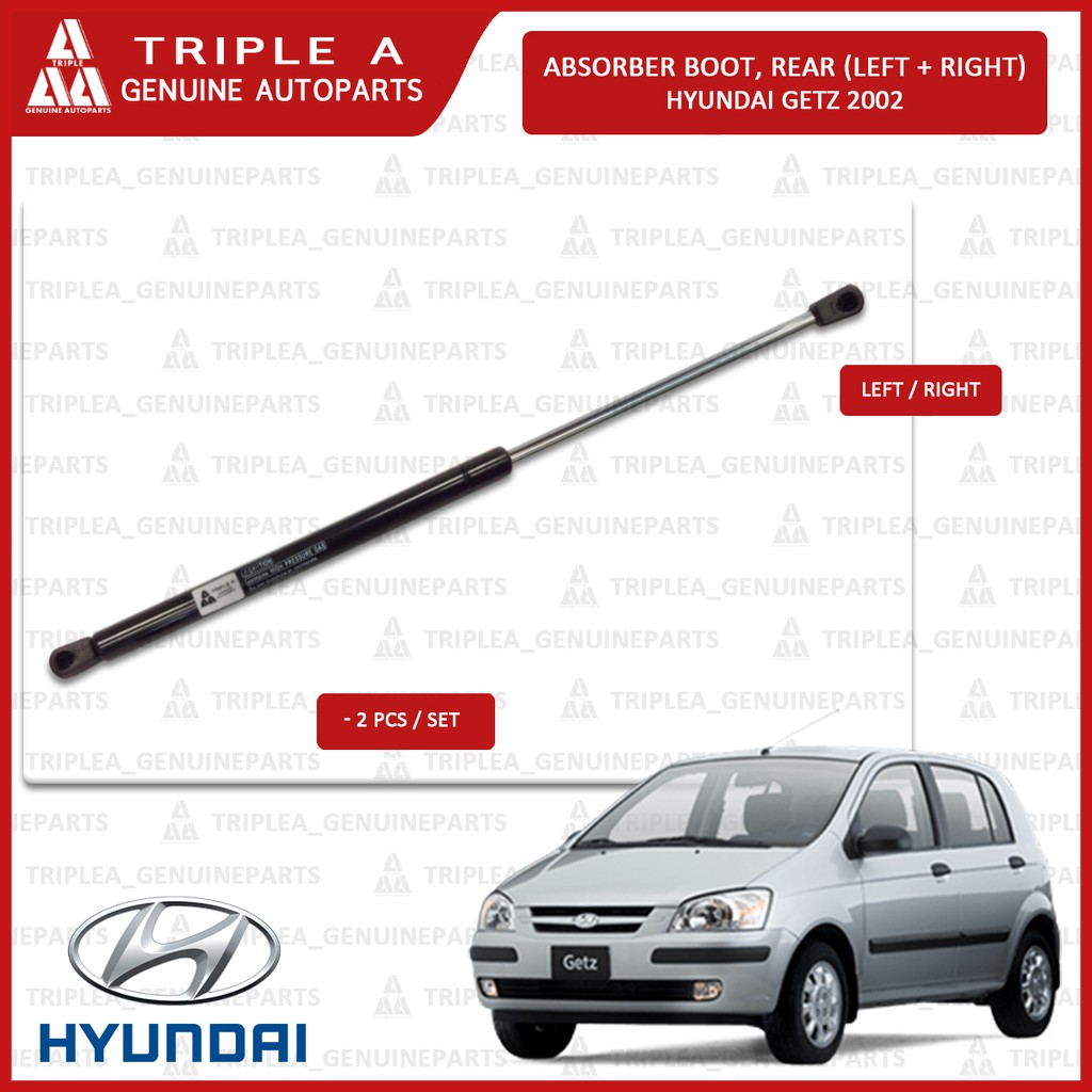 Rear Bonnet Damper Rear Boot Absorber Hyundai Getz 2002 Right Left Gas Spring Set Tail