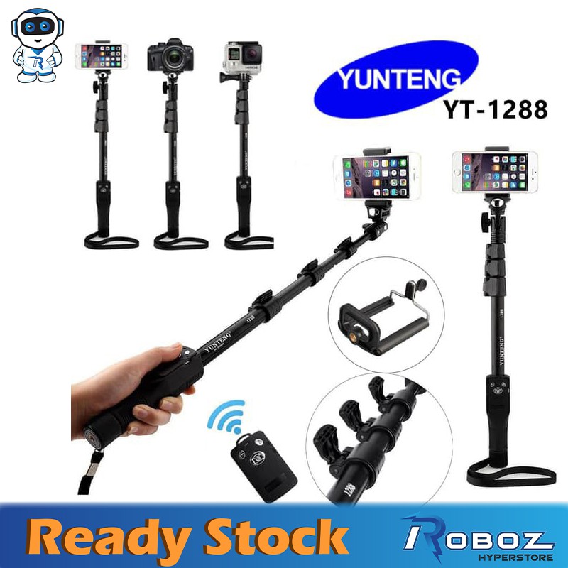 YUNTENG YT1288 Selfie Monopod Shopee Malaysia