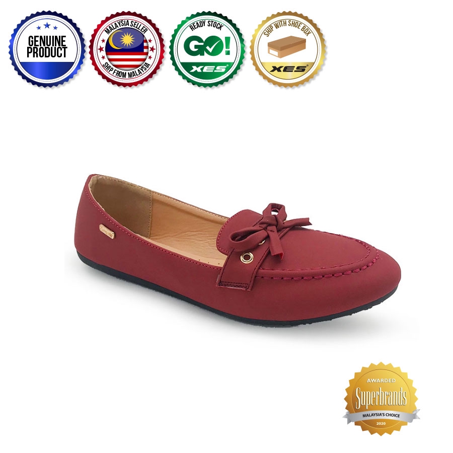 ladies burgundy flat shoes