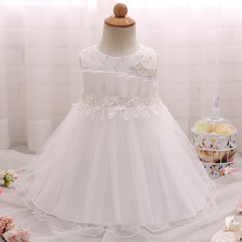 WFRV Newborn Baby Girl Lace Wedding Baptism Dress Party Tutu Gown ...