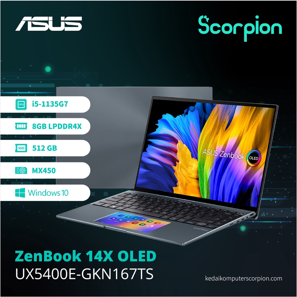 Asus ZenBook 14X OLED UX5400E-GKN167TS Laptop | Shopee Malaysia