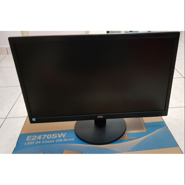 Aoc 24 Inch 60hz Moniter E2470sw Shopee Malaysia