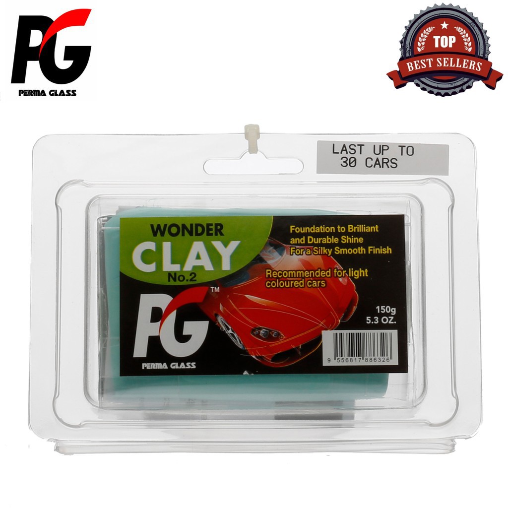PG Perma Glass Wonder Clay Bar Premium Cleaning Clay (No.2)(Medium