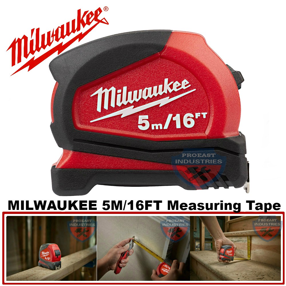 Milwaukee 5m 16ft Measuring Tape 48 22 6617 Shopee Malaysia