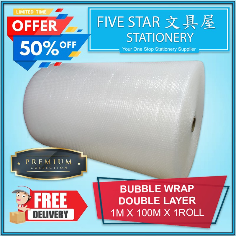 Bubble Wrap Double Layer 1m x 100m x 1roll Online Retail ...