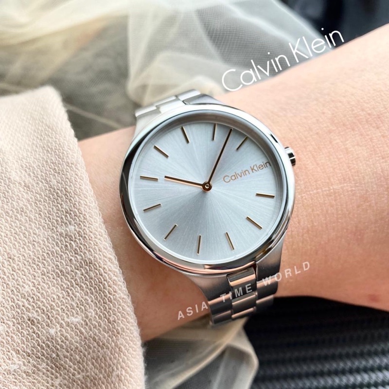 Original] Calvin Klein 25200128 Classic Women Watch with Silver Dial and  Stainless Steel Bracelet | Official Warranty | Shopee Malaysia
