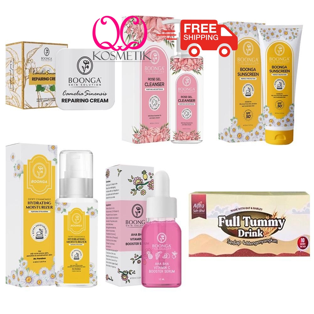 BOONGA Repairing Cream Cleanser Rose Gel Sunscreen Hydrating ...