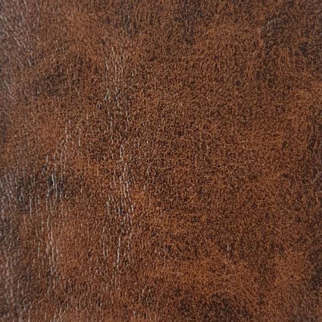 Italian Gingerbread PVC Leather by half meter - 1.00 mm thickness - Faux Leatherette * crinkled semi-gloss finishing