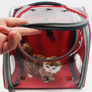 Japanese Transparent Pet Carrier Capsule Bag Beg Kucing  